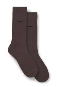 2-pack bamboo-blend regular-length socks, Dark Brown
