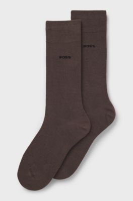 2-pack bamboo-blend regular-length socks, Dark Brown