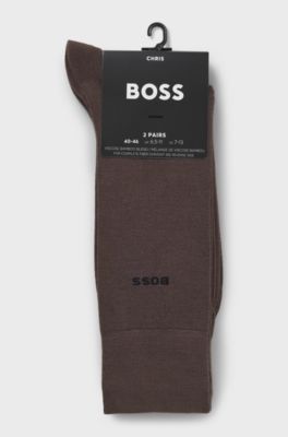 2-pack bamboo-blend regular-length socks, Dark Brown