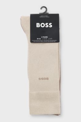 Two-pack of regular-length bamboo-blend socks, Light Brown