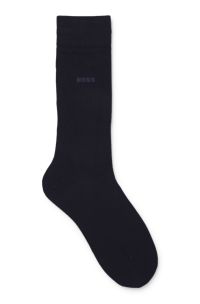 Regular-length socks in a bamboo-viscose blend, Dark Blue