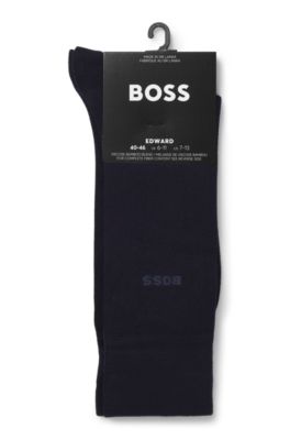 Regular-length socks in a bamboo-viscose blend, Dark Blue