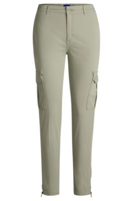 HUGO - スリムフィット カーゴパンツ ストレッチコットン