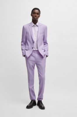 パープル スーツ for Men by HUGO BOSS | Slim, Tailored