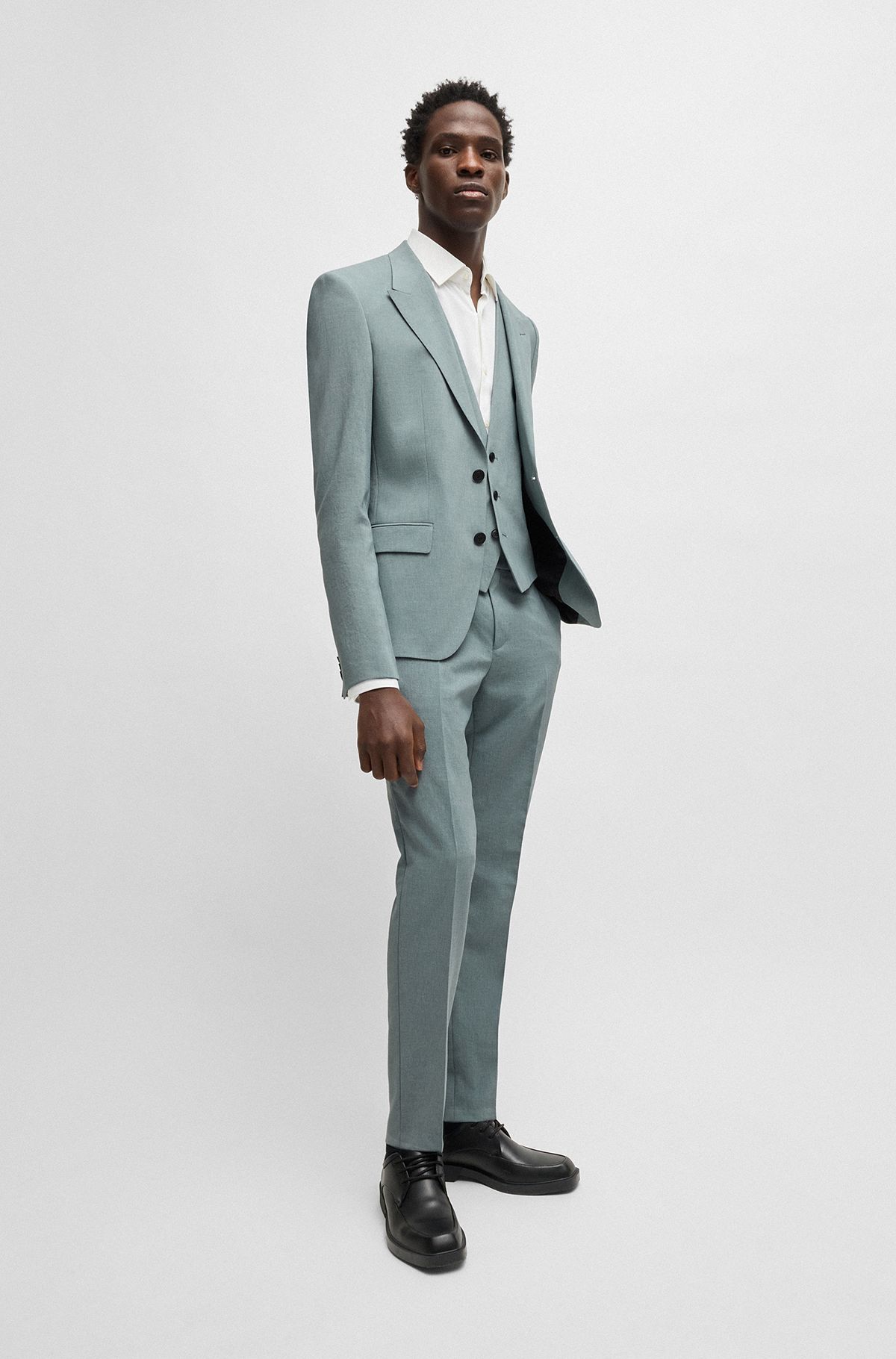 ヒューゴボス HUGO BOSS 3ピース シングル 3B スーツ ヒューゴボス HUGO BOSS 3ピース シングル 3B スーツ