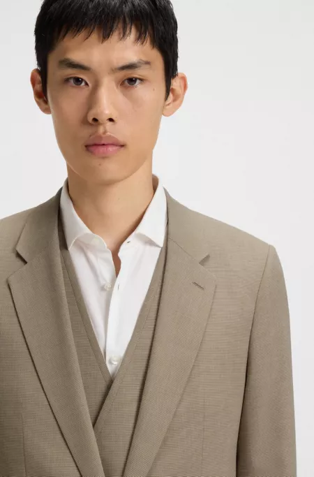 Costume trois pièces Extra Slim à micro structure