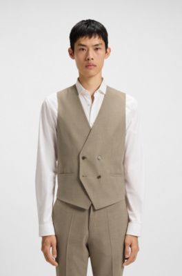 Costume trois pi&egrave;ces Extra Slim &agrave; micro structure, Brun chin&eacute;