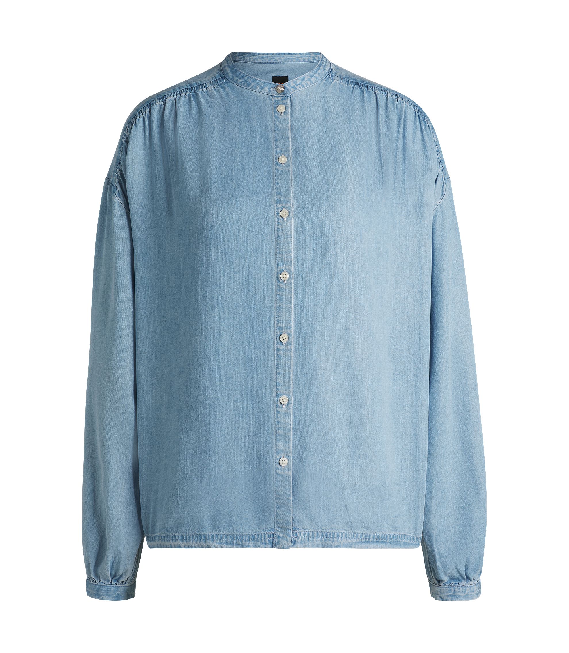 DENIM LOOK BLOUSE DENIM LOOK BLOUSE