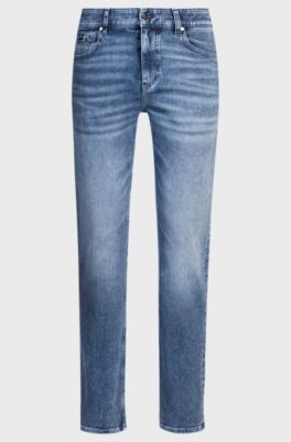 Jean Slim Delaware en denim stretch bleu, Bleu