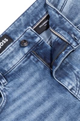 Delaware slim-fit jeans in blue stretch denim, Blue