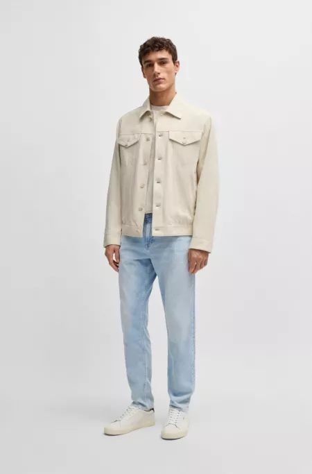 Maine regular-fit jeans in blue mechanical-stretch denim