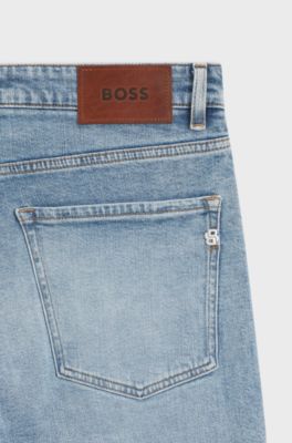 Delaware slim-fit jeans in blue comfort-stretch denim, Light Blue