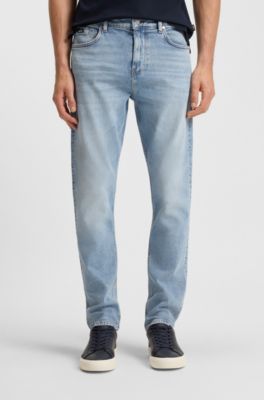 Delaware slim-fit jeans in blue comfort-stretch denim, Light Blue