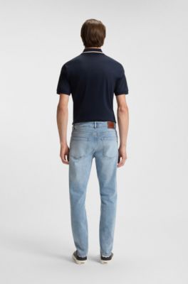 Delaware slim-fit jeans in blue comfort-stretch denim, Light Blue