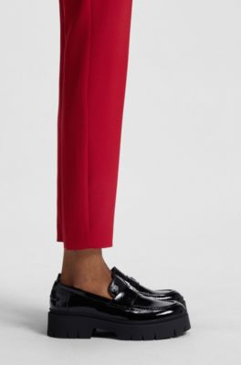 HUGO - チャンキーソール レザーローファー スタックロゴ