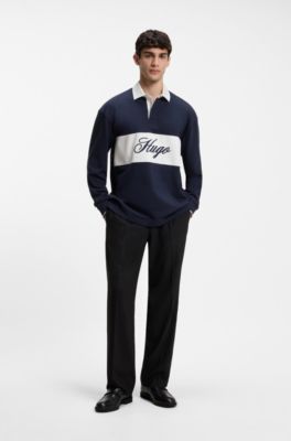 Modern-fit trousers, Black