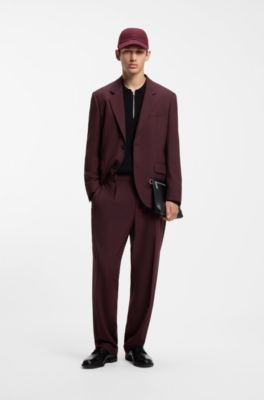 Modern-fit trousers, Dark pink