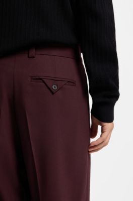 Modern-fit trousers, Dark pink