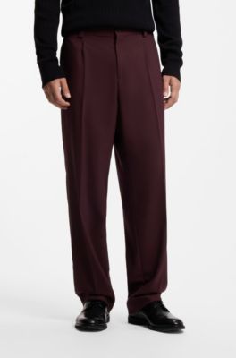 Modern-fit trousers, Dark pink