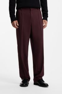 Modern-fit trousers, Dark pink