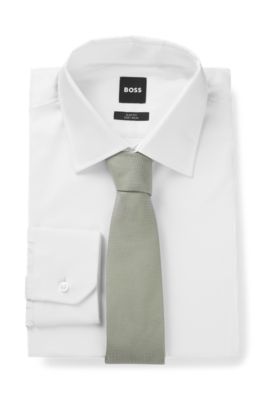 Cravatta Ascot In Misto Seta Uomo - Elegante Per Matrimoni E Eventi, Lunghezza 117cm - Foto 9