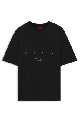 Cotton-jersey T-shirt with printed artwork 4
