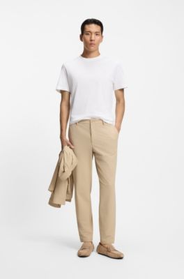 Suede moccasins with leather penny trim, Beige