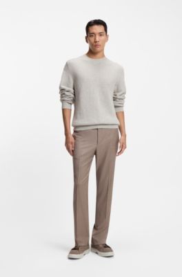 Gary ウーブンスエード スニーカー ヒドゥンレース, ライトブラウン