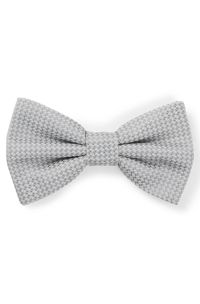 Bow tie with jacquard structure, Silver