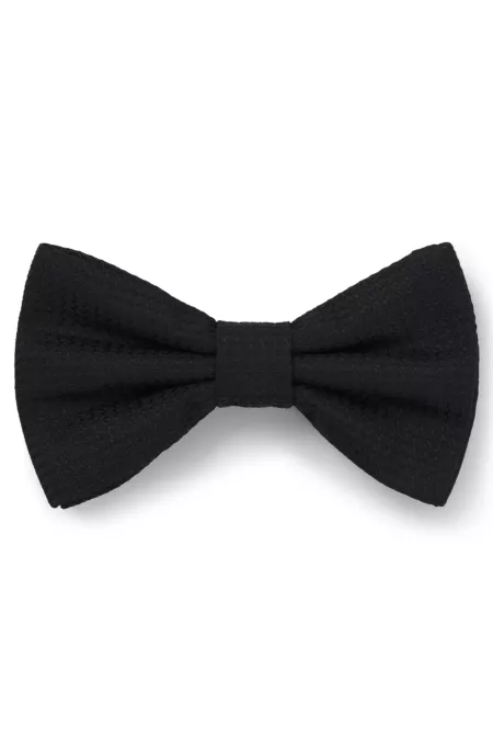 Bow tie with jacquard structure