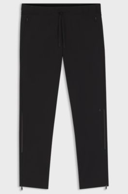Active trousers with four-way stretch, Black