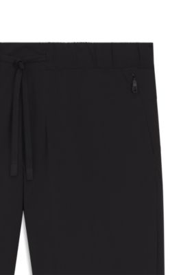 Active trousers with four-way stretch, Black