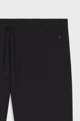 Active trousers with four-way stretch, Black