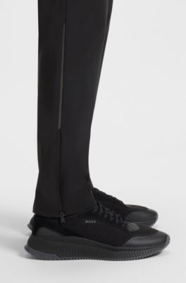 Active trousers with four-way stretch, Black