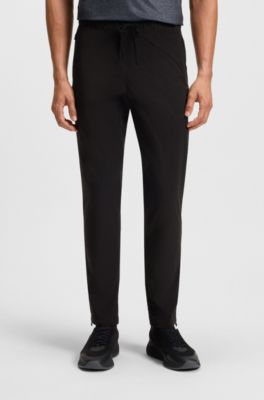 Active trousers with four-way stretch, Black