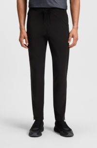 Active trousers with four-way stretch, Black