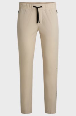Active trousers with four-way stretch, Light Beige