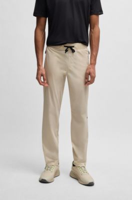 Active trousers with four-way stretch, Light Beige