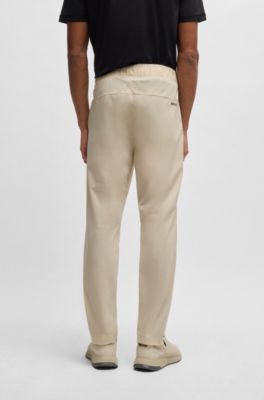 Active trousers with four-way stretch, Light Beige