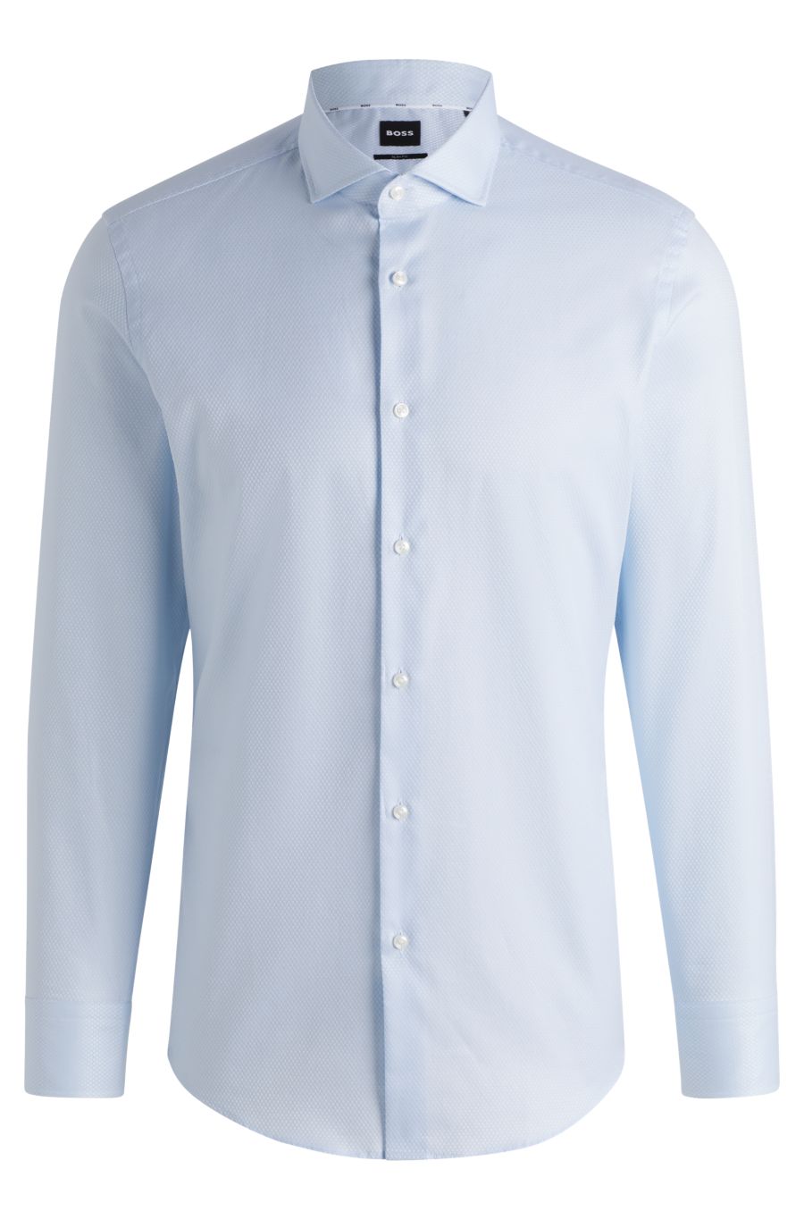 BOSS H-Hank Spread-Collar Shirt — Medium Blue