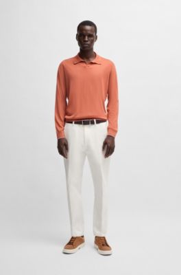 Gary low-top trainers with breathable knit uppers, Brown