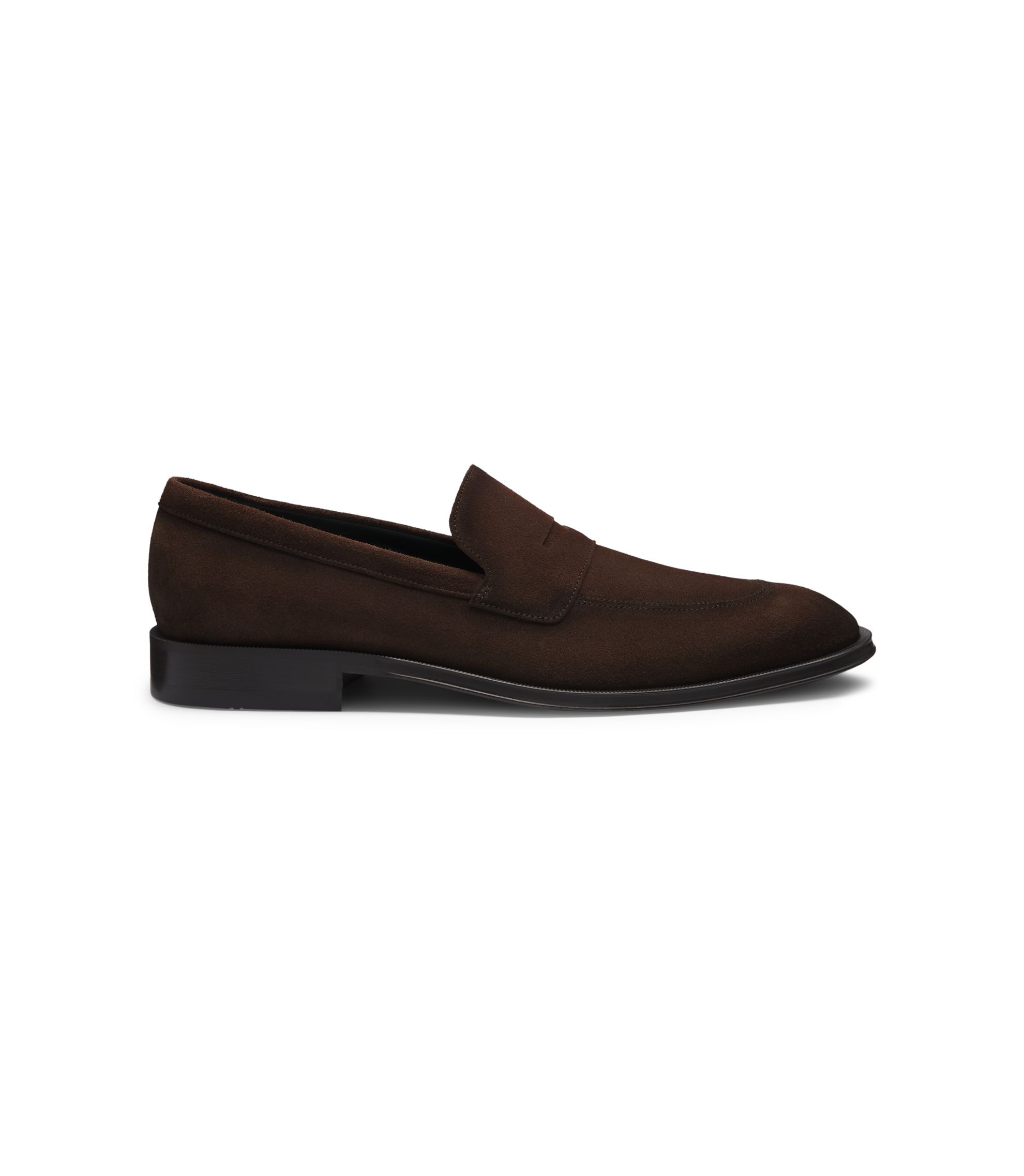 Hugo Boss Brown Suede Penny Loafers HUGO BOSS - Suede Penny Loafers - Brown Hugo Boss main image 4
