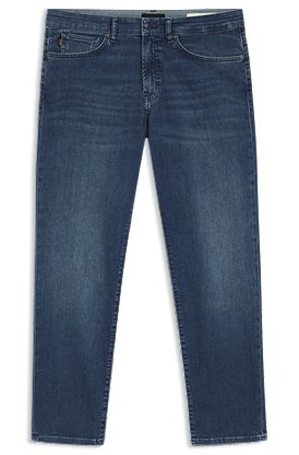 Maine regular-fit jeans in blue soft-motion denim