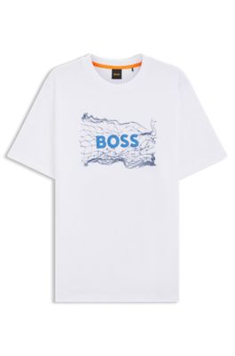 専用‼️HUGO BOSS ホワイト ロゴTシャツ　新品　未使用 BOSS - Regular-fit T-shirt with logo badge - White