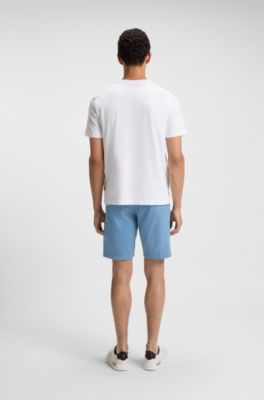 Cotton-jersey T-shirt with photographic print, White