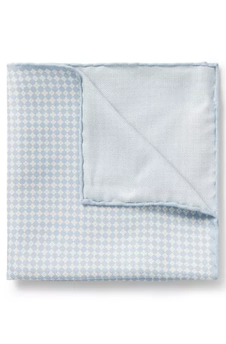 Silk pocket square with digital print