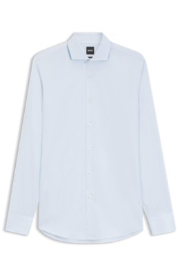 Chemise Slim en coton structuré mélangé