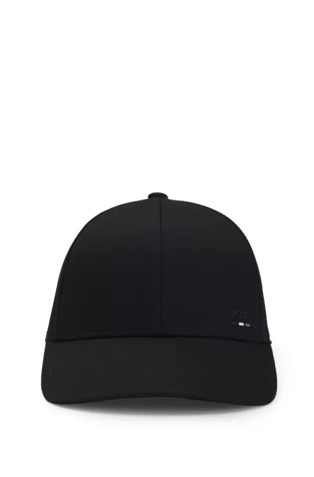 Cotton-twill cap with logo trim