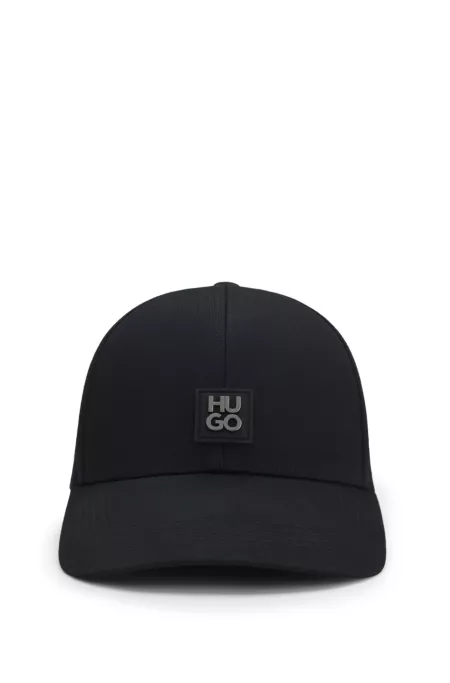 Cotton-twill cap with stacked logo