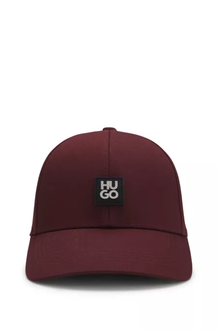 Cotton-twill cap with stacked logo